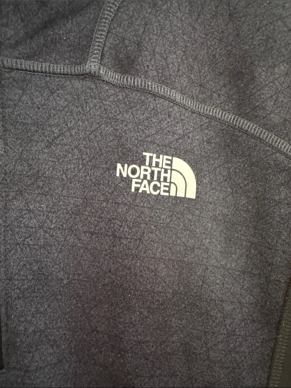 The North Face Navy and Gray Fleece Quarter Zip Pullover
